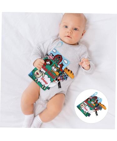 Toyvian 5-Stage Vock Towel Book for Toddlers | Educational Fabric Book for Animal Knowledge & Perception Training - Buy Online on GoSupps.com