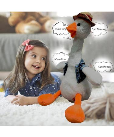 Dancing Duck Toy - Interactive Talking Singing Plush, USB Rechargeable - White Snowy Quacker for Endless Christmas Fun! - Buy Online on GoSupps.com