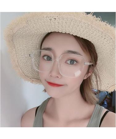 Tbhome Oversized Square Blue Light Blocking Reading Glasses for Men & Women - Stylish & Comfortable - Available in Orange - Model Scale 2.5 - Buy Online on GoSupps.com