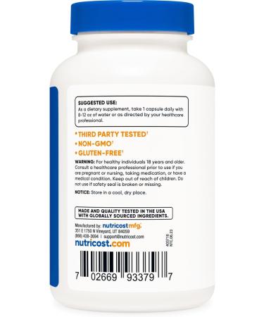 Nutricost Yohimbine - 240 Capsules - Buy Online on GoSupps.com