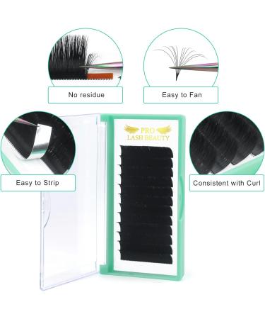 Easy Fan Mega Volume Lash Extensions D-0.03 12mm | Rapid Blooming, Flowering C D Curl Lashes 9-20mm - Buy Online on GoSupps.com