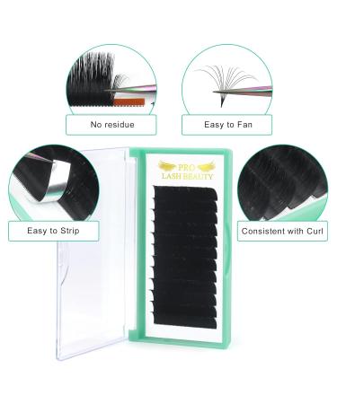 Easy Fan Lashes CC-03-8-15 | Self-Fan Volume Technology | C Curl Eyelash Extensions 8-15mm Mix - Buy Online on GoSupps.com