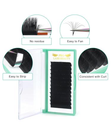 Easy Fan Lashes C-03-12 | Self-Fan Eyelashes for Volume | C D Curl Eyelash Extensions 8-15mm Length - Buy Online on GoSupps.com