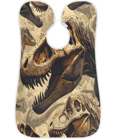Beard Bib Apron - Dinosaur Skeleton Beard Hair Catcher for Men | Perfect Father s Day & Christmas Gift for Dad & Husband - Buy Online on GoSupps.com