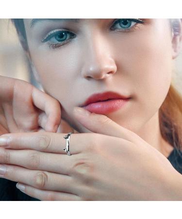 Aibyks Cat Ring for Women - Bright Color Cat Earrings | Fashion Jewelry Gift for Weddings & Valentine's Day - Buy Online on GoSupps.com