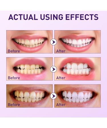 Purple Teeth Whitening Teeth Whitening Powder Grape & Mint Flavor Tooth Powder Natural Teeth Whitener Color Corrector Toothpaste for Tooth Stain Removal - Buy Online on GoSupps.com