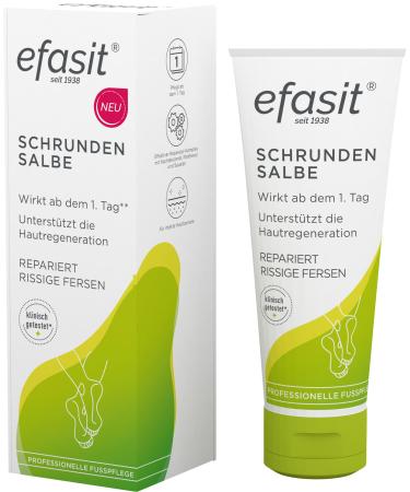 Efasit scratch ointment 60 ml - shirt ointment for dry and cracked heels looks rich from the 1st but not fatty with panthenol squalan evening primrose oil