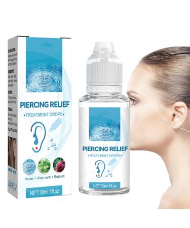 Natural Piercing Cleaner | Gentle Solution for Ear Nose & Abdominal Piercings | Scar & Nodule Treatment - Buy Online on GoSupps.com