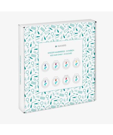 Navaris Children's Hair Color Chalk Set - 8 Washable Water-Soluble Shades for Boys & Girls - Buy Online on GoSupps.com