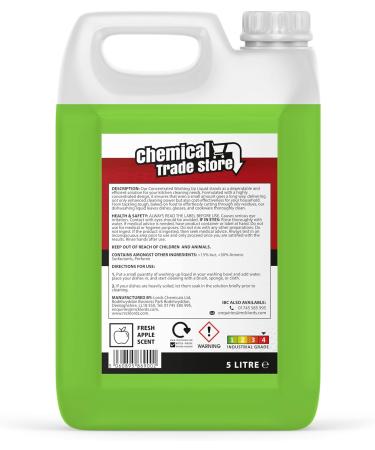 Chemical Trade Store - Concentrated Washing Up Liquid - Apple - 5 Litre - Buy Online on GoSupps.com