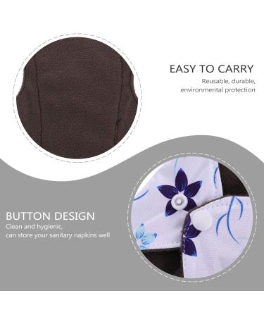Exceart 6PC Reusable Menstrual Pads & Incontinence Pads - Eco-Friendly Cloth Pads with Carry Bag for Women - Buy Online on GoSupps.com