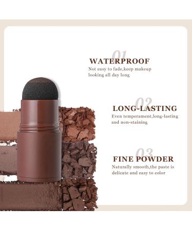 Eyebrow Stamp Stencil Kit - One Step Brow Trio with 10 Reusable Stencils - Light Brown Eyebrow Powder for Perfect Brows | International Shipping Available - Buy Online on GoSupps.com