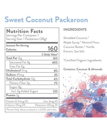 Sweet Coconut Packaroons - Gluten-Free & Allergen-Friendly Coconut Cookies for Backpacking, Camping, Hunting & Travel - 10 Pack - Buy Online on GoSupps.com