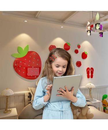 Crystal Strawberry Hair Clips - 2pcs Resin Fruit Barrettes for Girls - Buy Online on GoSupps.com