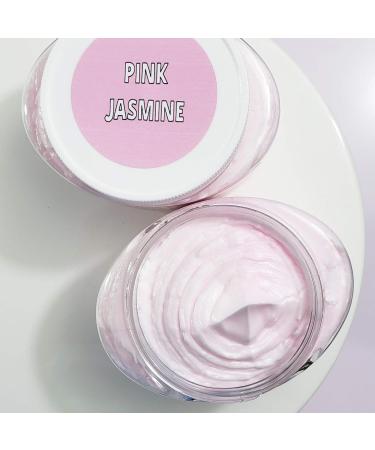 Pink Jasmine Flower Whipped Body Butter. Natural Skin Care Cream Lotion. Feminine Moisturizer - Buy Online on GoSupps.com