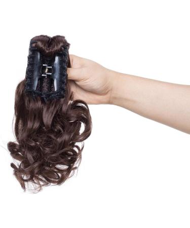 Long Claw Ponytail Hair Extension One Piece - Clip in Synthetic Straight Curly Hairpiece 12 Medium Brown - Buy Online on GoSupps.com