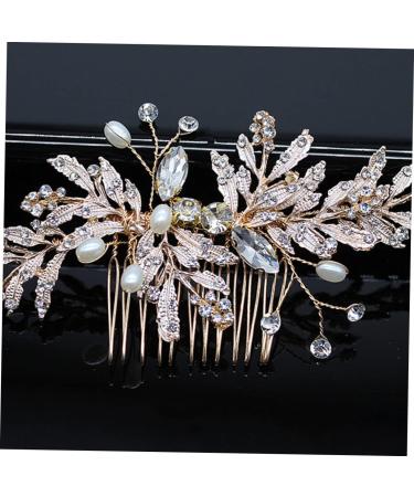 Ipetboom Hair Decorations Wedding Hair Accessories for Women Bride Headpieces for Wedding Pearl Hair Clip Hair Claw Hair Comb Rhinestone Headdress Pearl Inlaid Comb Headgear Fine - Buy Online on GoSupps.com