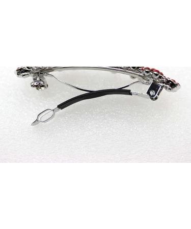 Faship Black Crystal Flower Hair Barrette - Stunning Hair Accessory - Buy Online on GoSupps.com