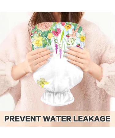 Flower & Hummingbird Hot Water Bottle 1L - BPA Free Pain Relief Bag for Headaches Neck & Shoulders - International Shipping - Buy Online on GoSupps.com