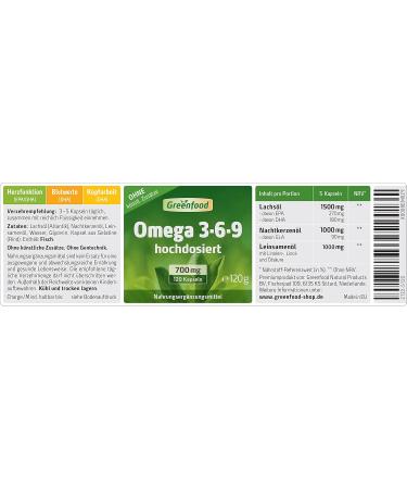 Omega 3-6-9 700 mg - High Dose EPA DHA Softgel Capsules | Heart Health Cholesterol Support No Additives Non-GMO (120 Capsules) - Buy Online on GoSupps.com