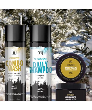 Daily Essential Box for Men | 3-Piece Gift Set | Organic Shampoo Wash & Vegan Hair Pomade | EWG Verified & Cruelty Free - Made in Canada - Buy Online on GoSupps.com