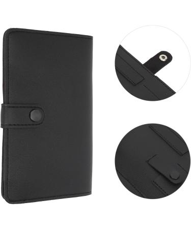 Nail Drill Bit Container Bag Portable Nail Drill Bit Organizer Bag with Zipper 37 Steel Pusher Slots (Black) - Buy Online on GoSupps.com