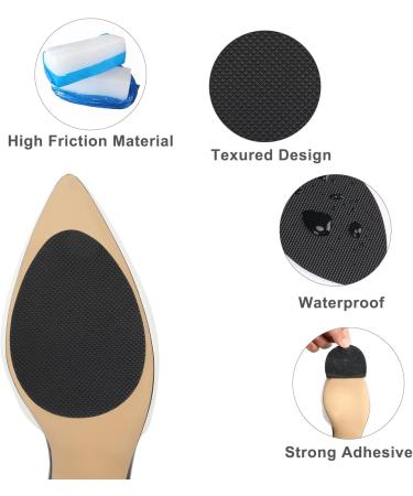 Non Slip Shoe Grips for High Heels - 4 Pairs Black - Buy Online on GoSupps.com