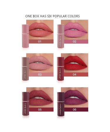 CCbeauty Matte Lipstick Set - 6 Colors Waterproof Long Lasting Nude Lip Stick Gift for Her - Mothers Day Gift Set - Buy Online on GoSupps.com