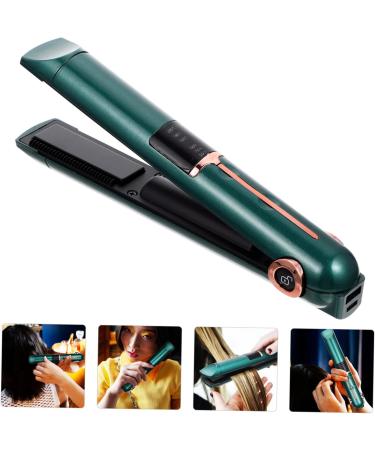 Healeved Curling Iron Girl Hair Straightener Electric Curlers Wisking Tool Electric Cordless Power Tools Abs 21X4X3.5CM Green - Buy Online on GoSupps.com