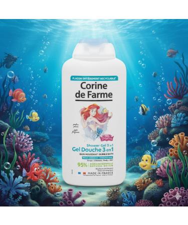 Corine de Farme The Little Mermaid 3in1 shower gel for body hair and bubble bath - Buy Online on GoSupps.com