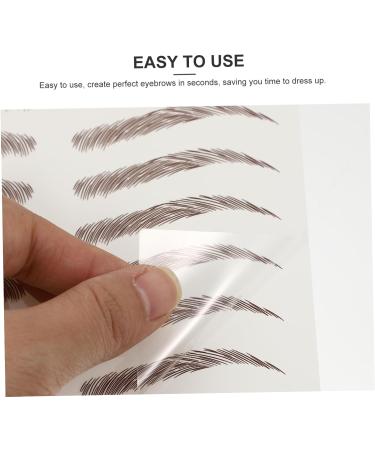 FOMIYES 27 Sheets Waterproof Eyebrow Stickers Eyebrow Decals Makeup Brow Sticker Cosmetic Eyebrow Lines 3d - Buy Online on GoSupps.com