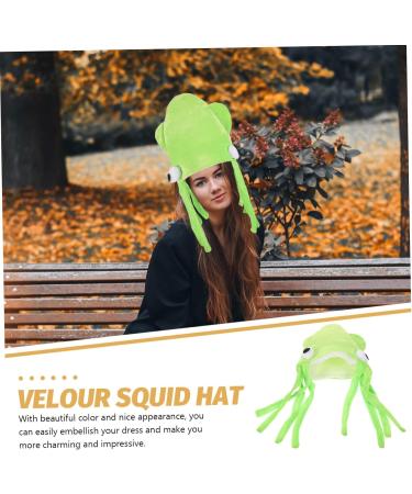 minkissy Decor Toys Costume Accessory Cartoon Animals Hat Funny Squid Hat Festival Headwear Funny Hat Cartoon Hat Prop Party Squid Hat Squid Hat Prop Creative Hat Make up Octopus Hat Velvet - Buy Online on GoSupps.com