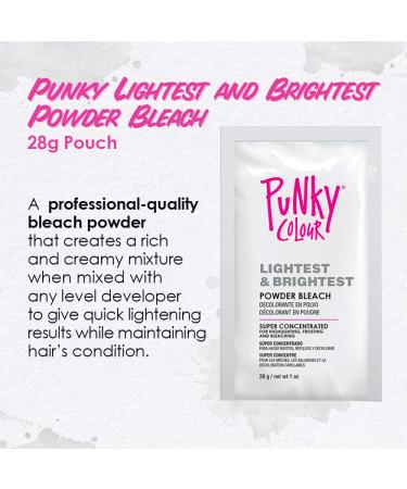 Punky Powder Bleach 28gm Pouch - Affordable Hair Lightener for Highlighting & Bleaching - Lifts up to 7 Levels - Buy Online on GoSupps.com