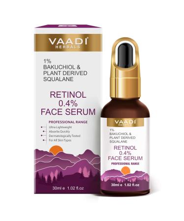 Retinol Serum for Face 0.4% (Retinol) With 1% Baluchiol & Plant Derived Squalane - 30ml