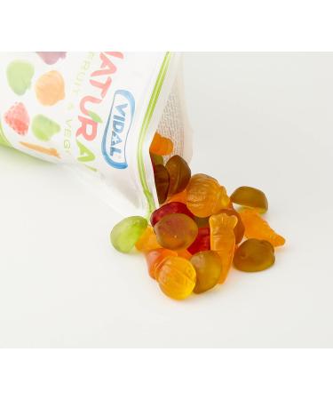 Vidal Naturall Fruit & Veggie Vegan Rubber Candy No Artificial Dyes & Natural Scents - 20% Fruit & Vegetable Juice - 180g - Buy Online on GoSupps.com