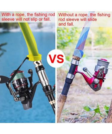 Meanhoo Fishing Rod Sleeve 6 Pack - 7ft Pole Cover, Rod Socks, Spinning & Baitcaster Glove Set - Buy Online on GoSupps.com