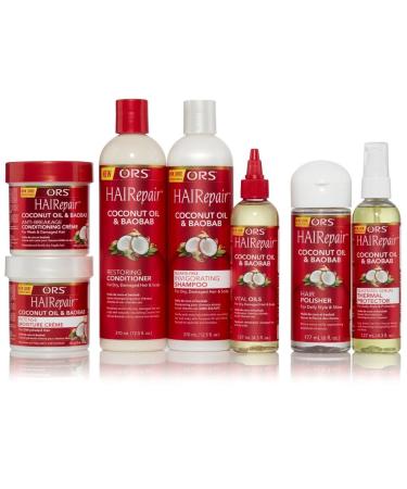 ORS HAIRepair Coconut Oil & Baobab Silkening Serum Thermal Protector - Buy Online - Buy Online on GoSupps.com