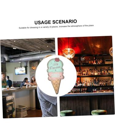 Angoily Pendant Sign Cafe Led Delicate Kitchen Diner Home Light Decor Unique Hanging Metal Backdrop - Buy Online on GoSupps.com