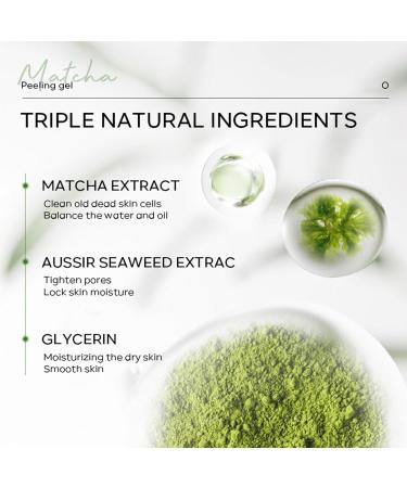 Matcha Purifying Exfoliating Gel Deep Cleansing Exfoliating Gel for Face and Body Face Cleansing Gel Moisturizing Cleanser for Men and Women from Matcha Extracts (2PC) - Buy Online on GoSupps.com