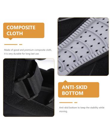 Ankle Straight Shoes - Stabilizer Boot for Foot Protection & Support | Sprain Recovery Foot Brace - Black - Buy Online on GoSupps.com