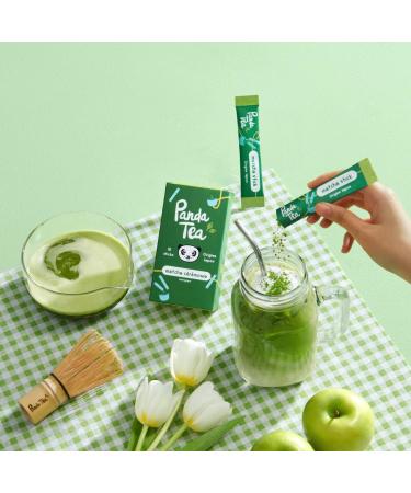  Panda Tea Panda Tea Organic Ceremony Matcha Tea | Japanese Origin | 10 Sticks of Green Tea Powder Ideal For Your Drinks - Buy Online on GoSupps.com