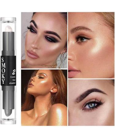  Duqulle Highlighting and contouring makeup - 2-color double-ended highlighting stick pen makeup pencil - Skin-friendly double cream contour sticks - Buy Online on GoSupps.com