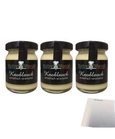 Maitre Marcel Garlic 3-pack (3x50g jar) + usy block