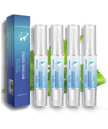 Indulgences Corner Teeth Whitening Essence Teeth Whitening Pen for Sensitive Teeth Indulgence Corner Teeth Whitening Pen Fast and Effective Removal Tooth Stain (4PCS)