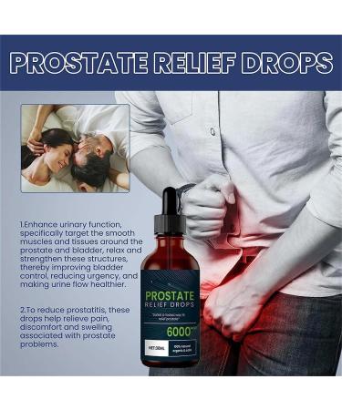 Prostate Treatment Drops Prostate Relief Drops Prostate Health Drops Natural Herbal Drops for Male Prostate Effective Relief of Prostate Discomfort (1 Bottle) - Buy Online on GoSupps.com