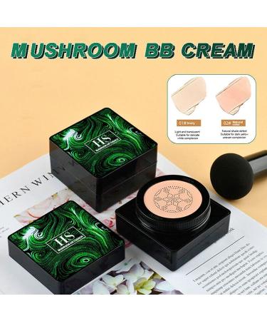 PICKX Mushroom Head Foundation Air Cushion CC Cream Moisturizing Concealer Lasting Makeup Oil Control Long lasting Liquid Foundation Beauty Moisturizing CC Cream (2PC) - Buy Online on GoSupps.com
