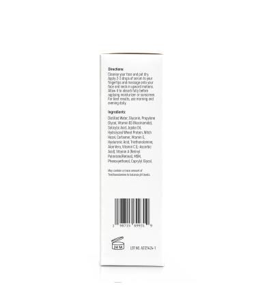 SOLCEGE Advanced Vitamin C Serum Radiance-Enhancing Facial Serum with Retinol, Niacinamide, Salicylic Acid, Hyaluronic Acid & MSM 1 oz - Buy Online on GoSupps.com