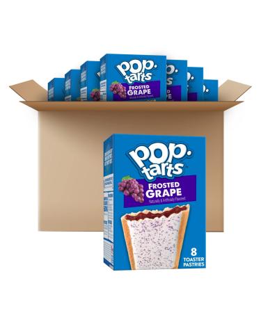 Pop-Tarts Toaster Pastries, Breakfast Foods, Kids Snacks, Frosted Grape (96 Pop-Tarts)