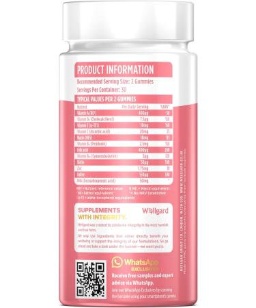 Vegetarian Prenatal Gummies | Wellgard Pregnancy Vitamins with DHA, Folic Acid & Vitamin D3 - Buy Online on GoSupps.com