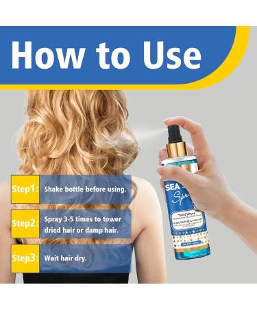 Sea Salt Spray for Natural Hair Men & Women Texture Spray for Hair Volume Adds Instant Thickness Light Hold Travel Size Sea Salt Spray for Hair Hold Beach Hair Spray Mist Spray for All Hair Types - Buy Online on GoSupps.com